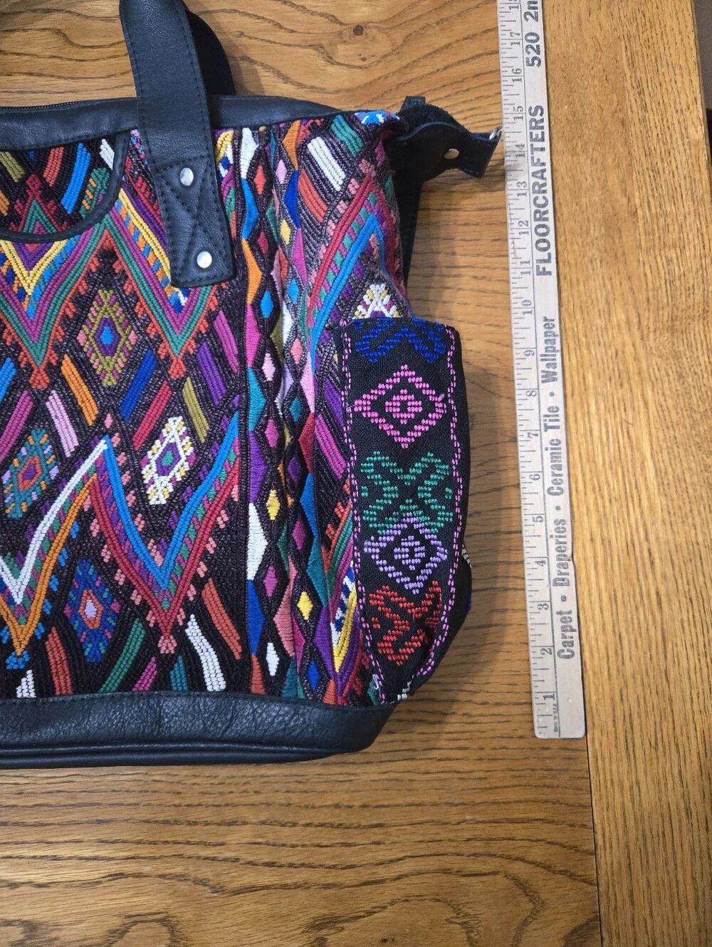 Nena & Co. Multicolor Embroidered Convertible Backpack Tote